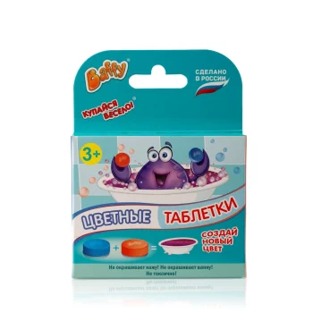 Цветные таблетки для ванны Baffy в ассортименте 2шт