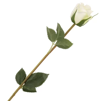AR507 Цветок искусственный 'Роза' 42см (белый)